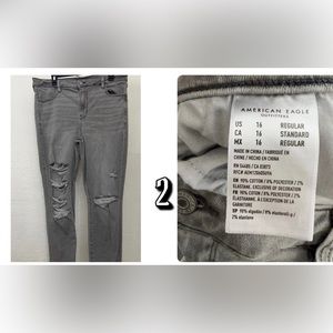 American Eagle jeans size 16 high waisted like new